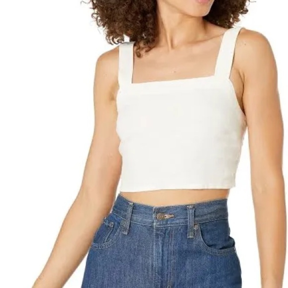 Madewell Tops Madewell Breezewoven Abbie Crop Top Beige Size XXL